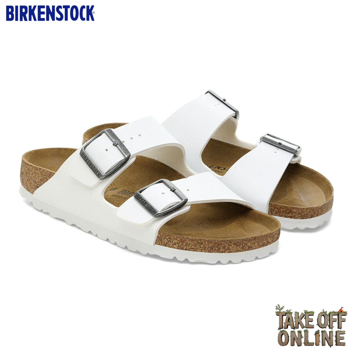 BIRKENSTOCK ARIZONA (BIRKO-FLOR) WHITE REGULAR幅 552681 ビルケンシュトック アリゾナ ビルコフロー ホワイト 通常幅 メンズ