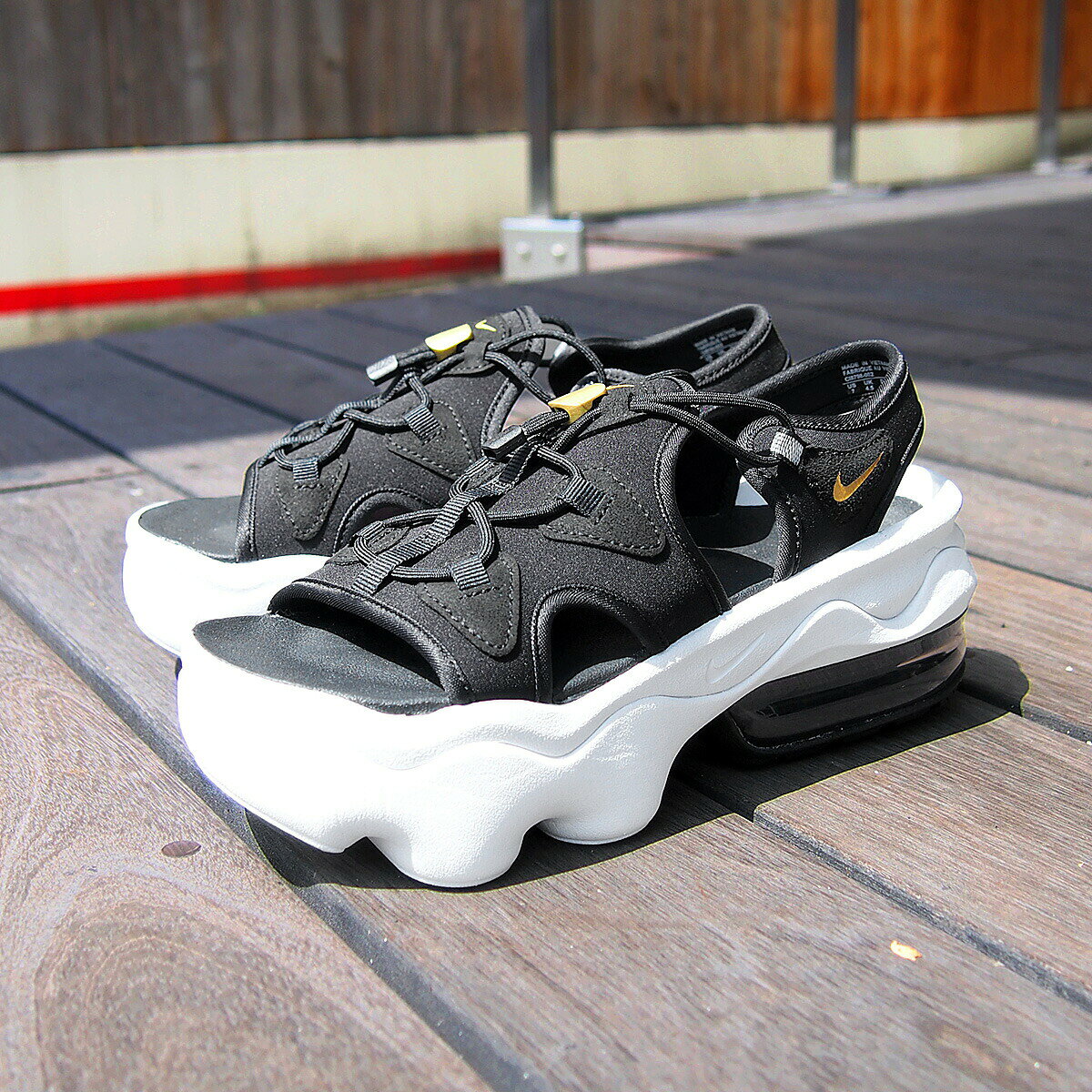 【マラソン期間P5倍!!】NIKE WMNS AIR MAX KOKO SANDAL BLACK/METALLIC GOLD-ANTHRACITE-WHITE CI8798-002 ナイキ ウィメンズ エアーマックス ココ サンダル ブラック/メタリック ゴールド-アンスラサイト-ホワイト