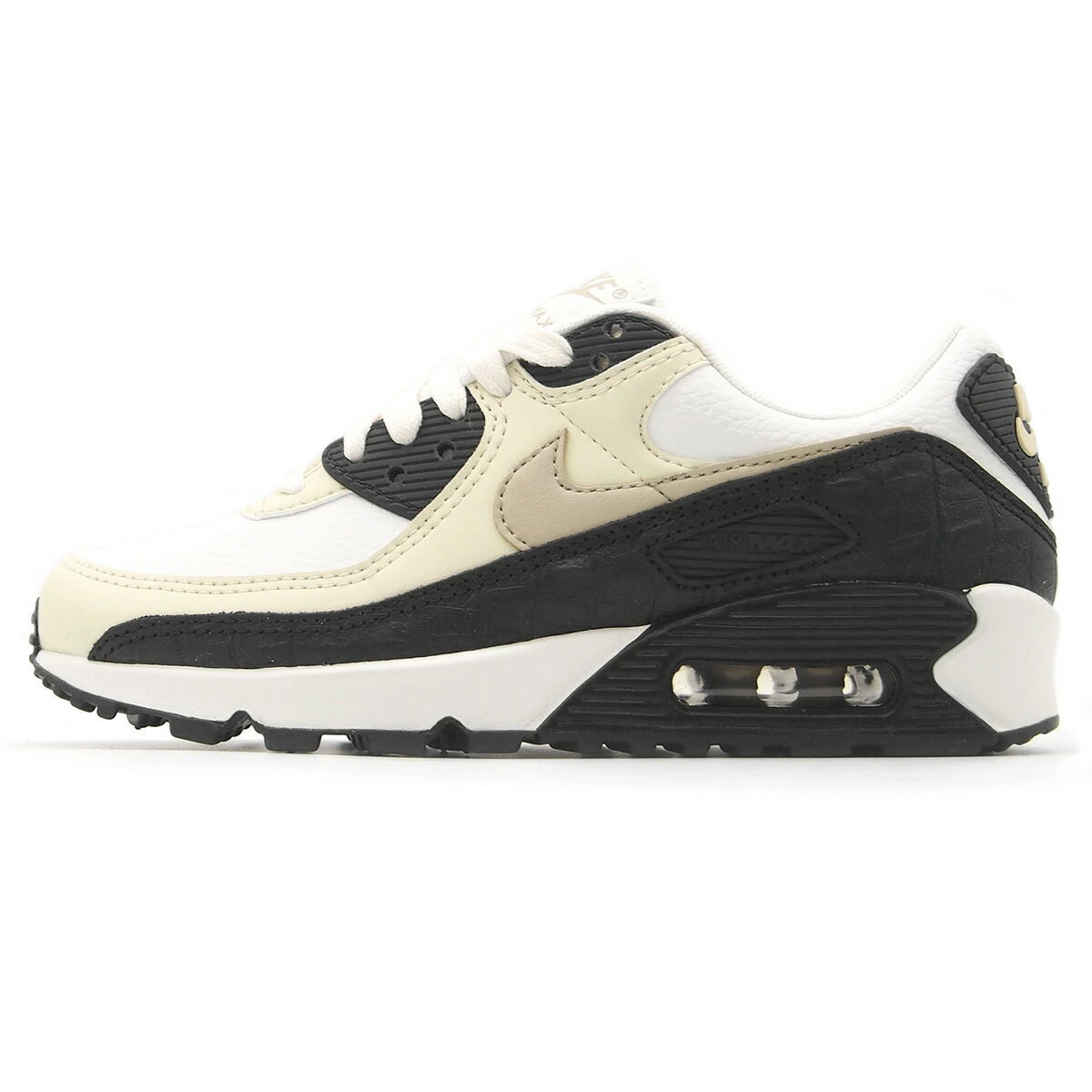 NIKE WMNS AIR MAX 90 WHITE/BLACK/DESERT KHAKI/FOSIL IM3110-100 ナイキ ウィメンズ エアマックス 90 ホワイト/ブラック/デザートカーキ/フォッシル レディース