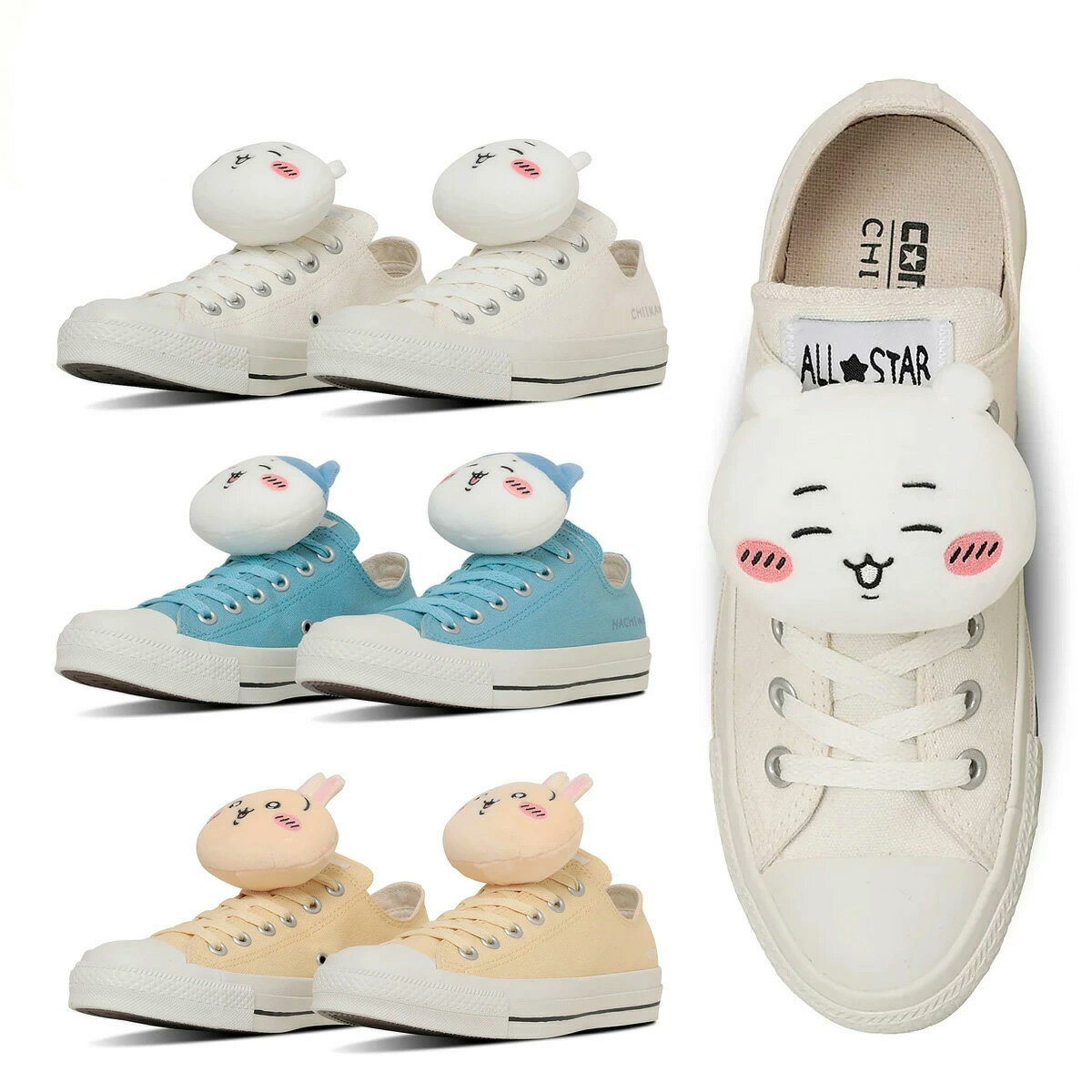CONVERSE x ちいかわ ALL STAR MC OX / CHIIKAWA 3カラー コンバース オールスター MC OX / ちいかわ ちいかわ ハチワレ うさぎ レディース 2025SP