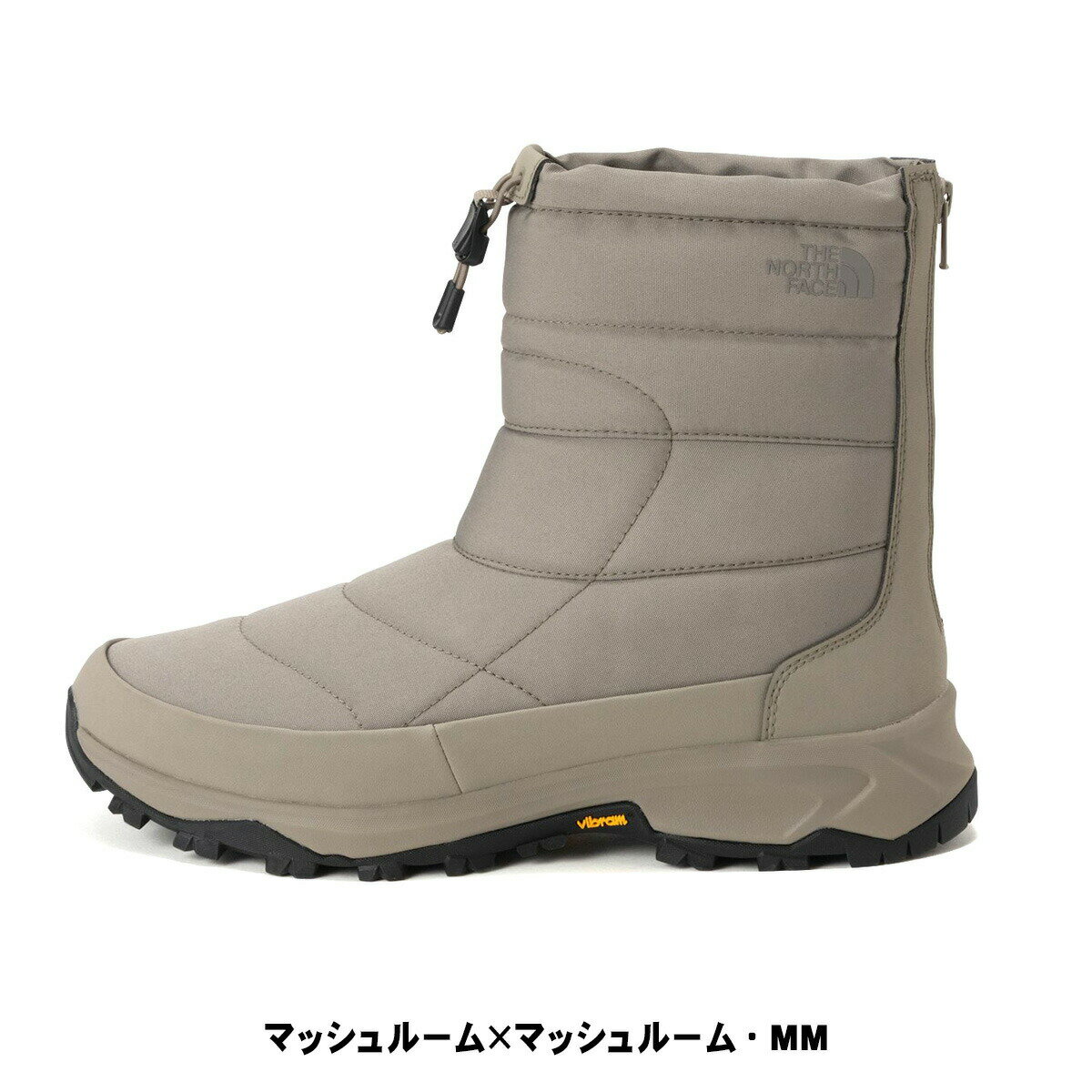 THE NORTH FACE NUPTSE BOOTIE WP BACKZIP 2カラー nf52577 ノースフェイス ヌプシ ブーティ ウォータープルーフ バックジップ TNFブラック×TNFブラック / マッシュルーム×マッシュルーム 2025FW ラッピング不可