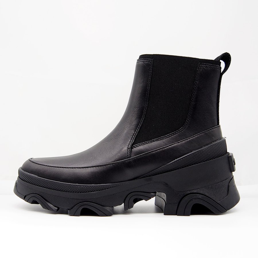 SOREL BREX BOOT CHELSEA WP BLACK/BLACK NL4302-010 ソレル ブレックスブーツチェルシー　ウォータープルーフ ブラック/ブラック レディース 防水 チェルシーブーツ サイドゴア