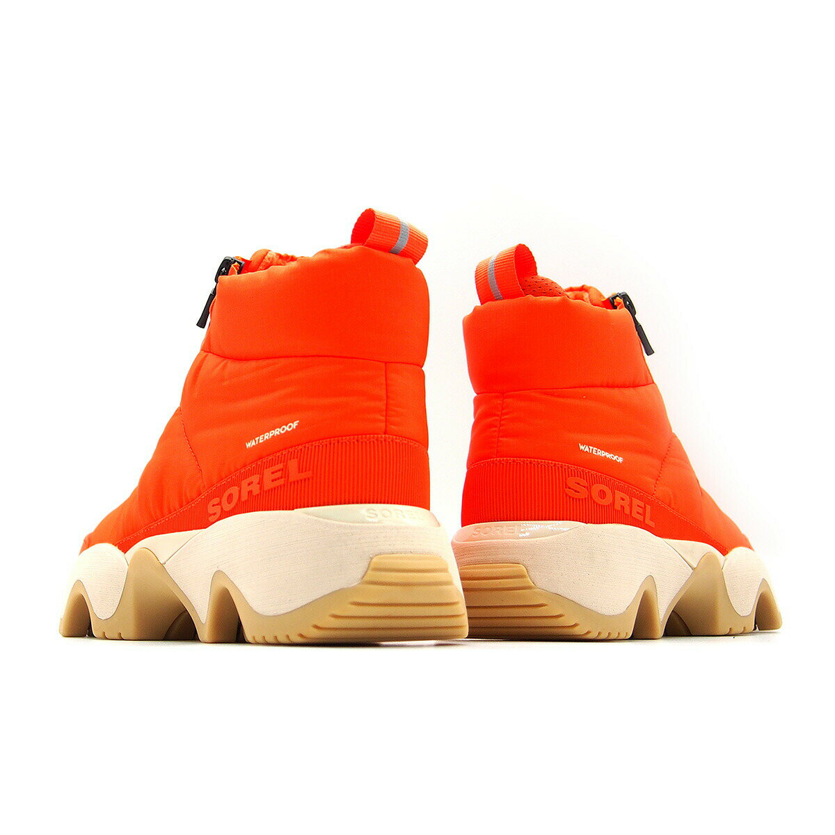 【国内正規品】 SOREL KINETIC IMPACT PUFFY ZIP WP Optimized Orange, Bleached Ceramic nl5044-862 ソレル キネティックインパクト パフィー ジップ ウォータープルーフ オレンジ レディース ウィンター ブーツ 2023FW