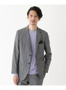 【THE FLAGSHIP】シャンブレーツイル ジャケット TAKEO KIKUCHI タケオキクチ スーツ・フォーマル セットアップスーツ グレー ピンク【送...