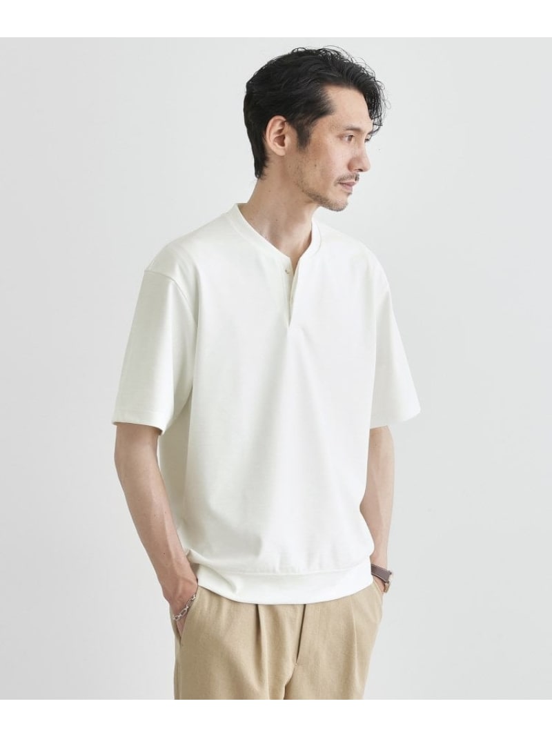 【SALE／50%OFF】キーネック カットソー TAKEO KIKUCHI タケオキクチ トップス カットソー・Tシャツ レッド ベージュ ホワイト ネイビー【RBA_E】【送料無料】[Rakuten Fashion]