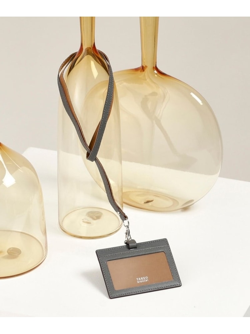 【ソフト&ナチュラル】ミニメッシュ レザー IDカードホルダー TAKEO KIKUCHI タケオキクチ アクセサリー・腕時計 その他のアクセサリー・腕時計 イ...