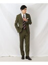 タケオキクチ 【SALE／60%OFF】【DORMEUIL】リップストップ カラー スーツ TAKEO KIKUCHI タケオキクチ スーツ・フォーマル セットアップスーツ グリーン ネイビー【RBA_E】【送料無料】[Rakuten Fashion]