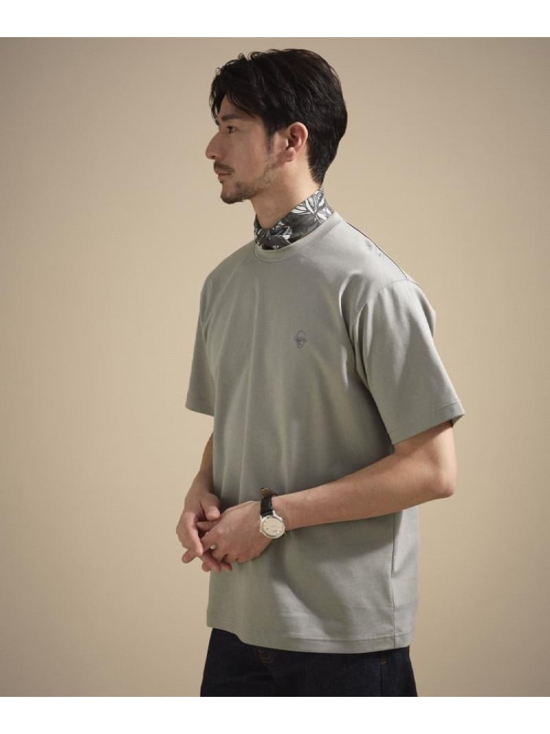 ワンストローク刺繍 半袖 Tシャツ TAKEO KIKUCHI タケオキクチ トップス カットソ...