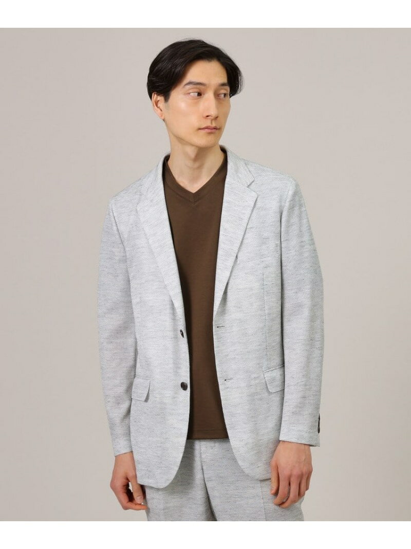 【SALE／50%OFF】【尾州織】リネンブレンド メッシュ ジャケット TAKEO KIKUCHI タケオキクチ ジャケット・アウター テーラードジャケット・ブレザー ブルー グレー【RBA_E】【送料無料】[Rakuten Fashion]