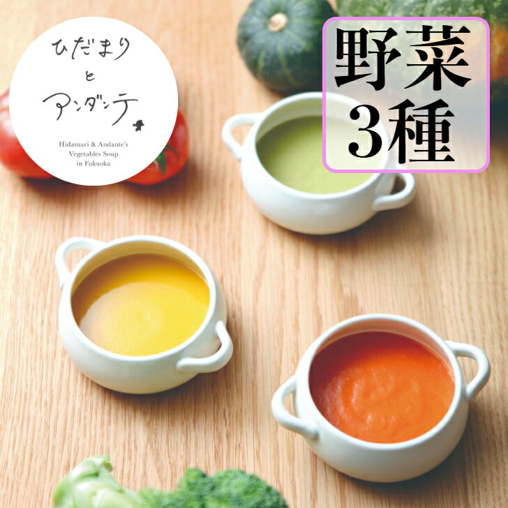 【 竹千寿 直営店 】 野菜 ポタージュ カボチャ ブロッコリー トマト ひだまりとアンダンテ1食分 6袋 【送料無料】| ポタージュスープ スープ 個包装 1袋 グルメ 贈り物 ギフト お取り寄せ 冷凍 簡単調理 湯煎調理 内祝 プレゼント お祝い 食べ物 スープギフト 母の日