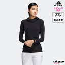 アディダス 5/3-5/5 3日間限定ゲリラバーゲン アディダスゴルフ 新作 インナーシャツ 上 レディース adidas Golf 長袖 ゴルフ ハイネック EAU16 あす楽 5/o 黒 ブラック| かわいい 大きいサイズ 有 トップス ウォーキング ウェア スポーツウェア トレーニングウェア