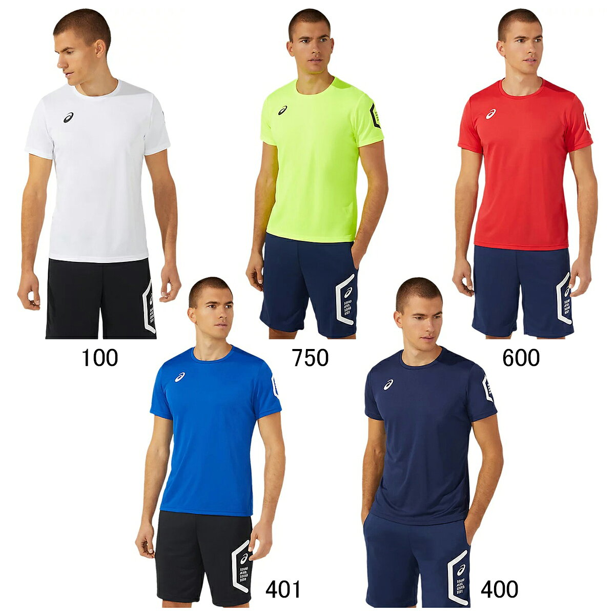 ＼楽天1位！／ アシックス Tシャツ メンズ 半袖 速乾 スポーツ ブランド 吸汗 吸水 HEXAGON チーム asics 2031D729 黒 白 紺 青 赤 黄色 新作 大きいサイズ 有 プラクティスシャツ プラシャツ スポーツウェア トレーニングウェア
