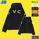 5/1〜5/6 GWポイントアップ! ルーカ スウェットパーカー 上 ジュニア RVCA パーカー フーディ 裏起毛 フルジップ バックプリント付き 秋 冬 通...