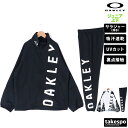 楽天限定ジャージのタケスポ5/1限定ゲリラバーゲン 新作 オークリー クロス薄手 ジャージ 上下 ジュニア OAKLEY フルジップ 吸汗 速乾 UVカット FOA406388| セットアップ 上下セット 男 女の子 キッズ スポーツウェア トレーニングウェア