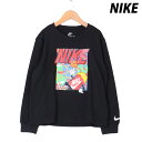お買い物マラソン最大2000円クーポン! 長袖Tシャツ キッズ ナイキ スポーツ Tシャツ ロンT ロンティー ロングTシャツ ジュニア 長袖 NIKE バスケットボール 86N322 黒 ブラック 新作 男 女の子 男の子 スポーツウェア トレーニングウェア おしゃれ ブランド