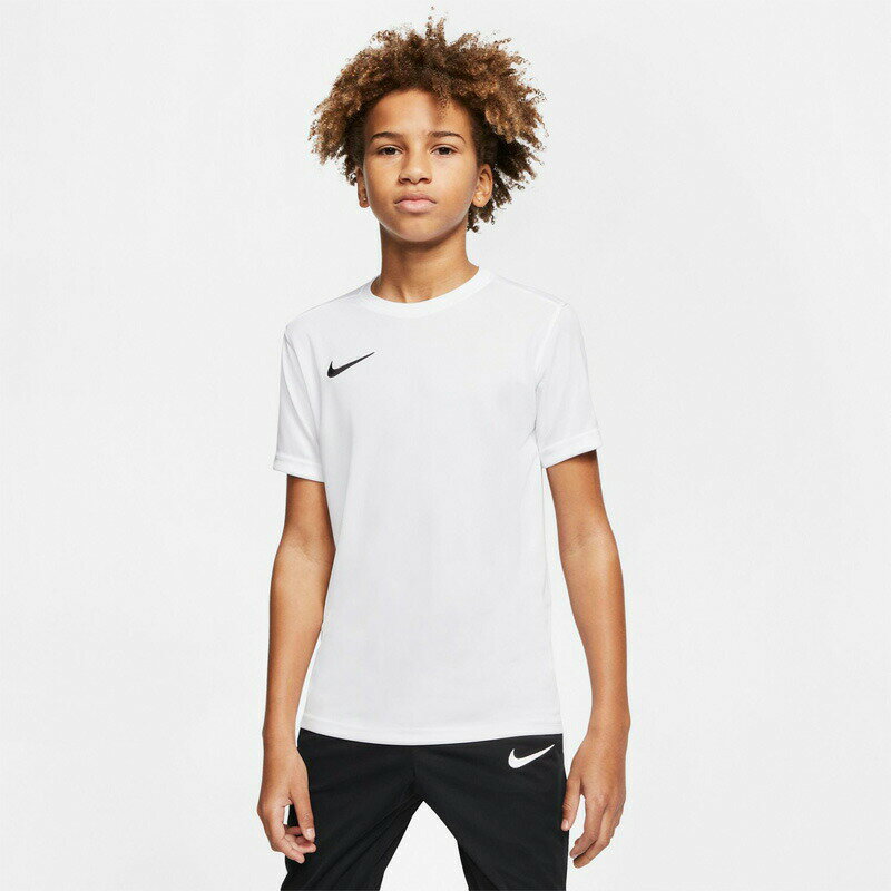 SALE10％OFFクーポン(9/3-9/11配布) 送料無料 ナイキ Tシャツ 上 ジュニア NIKE 吸汗速乾 ドライ DRI-FIT プラシャツ プラクティスシャツ BV6741 WHT|スポーツウェア トレーニングウェア 男 女の子 キッズ 男の子 スポーツ おしゃれ ブランド