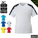 【マラソン限定】最大2000円クーポン! ミズノ Tシャツ 上 ジュニア Mizuno 半袖 吸汗 速乾 ドライ 練習 ゲームシャツ サッカー フットサル P2...