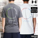 Tシャツ メンズ 半袖 吸汗 速乾 アンダーアーマー 吸水 モチベート グラフィック ストレッチ バックプリント付き 6001513 UNDER ARMOUR ...