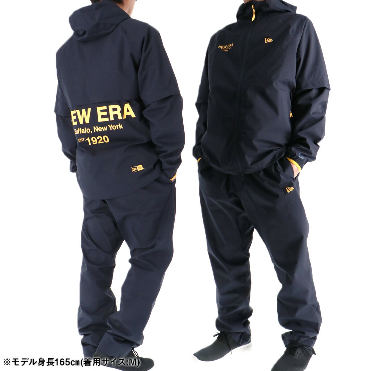 ニューエラ レインウェア 上下 カッパ 雨具 セットアップ レインコート メンズ ブランド ニューエラゴルフ NEW ERA 14669850S ストレッチ はっ水 撥水 防水 透湿 ゴルフウェア 新作 上下セット 大きいサイズ 有 スポーツウェア トレーニングウェア