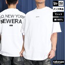 新作 ニューエラ Tシャツ 上 メンズ NEW ERA 半袖 バックプリント付き 綿100% ドロップショルダー| 大きいサイズ 有 スポーツウェア トレーニングウェア