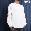 新作 ナイキ Tシャツ 上 メンズ NIKE 長袖 ロンT ゆったり カジュアル サイドロゴ FQ3771 大きいサイズ 有 スポーツウェア トレーニングウェア