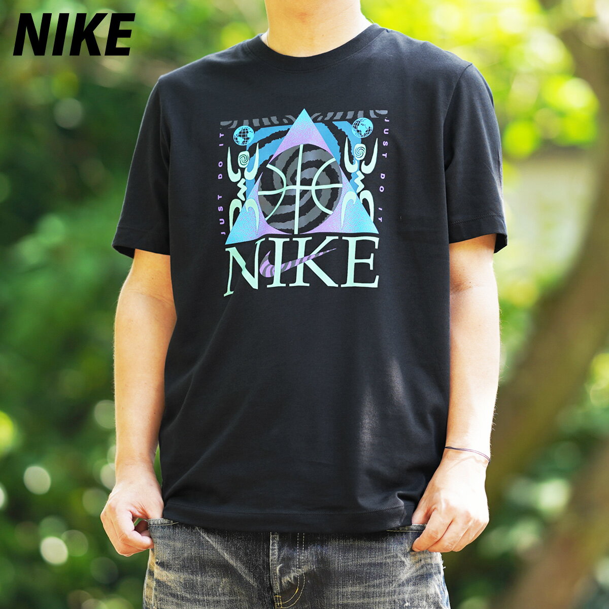 ナイキ Tシャツ メンズ 6/1限定ゲリラバーゲン ナイキ SALE セール Tシャツ 上 メンズ NIKE 半袖 ビッグロゴ バスケットボール DQ1888 黒 ブラック| 大きいサイズ 有 スポーツウェア トレーニングウェア