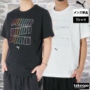プーマ Tシャツ メンズ 半袖 クルーネック グラフィック コットン100% 綿100% ビッグロゴ ESS LOGO LAB PUMA 687673 大きいサ...