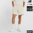 ハーフパンツ メンズ スポーツ 短パン ニューバランス ブランド ワンポイント newbalance AMS51207 ショートパンツ ジャージパンツ 黒 速乾...