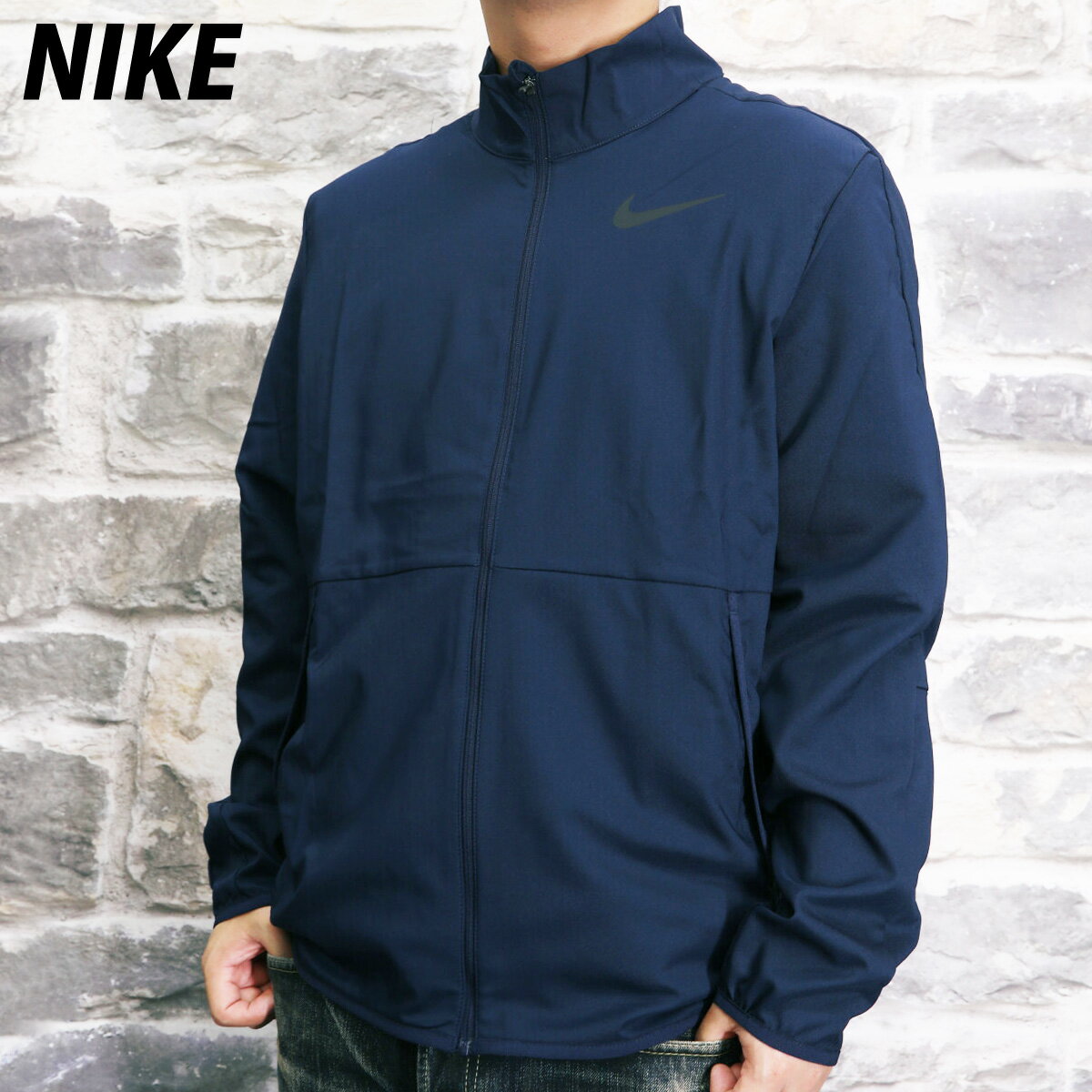 ナイキ 5/15限定ゲリラバーゲン ナイキ SALE セール クロス薄手ジャケット 上 メンズ NIKE 吸汗速乾 ドライ CU4954 あす楽 5/o 紺 ネイビー| 大きいサイズ 有 スポーツウェア トレーニングウェア