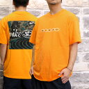 ナイキ Tシャツ メンズ 半袖 コットン100% 綿100% バックプリント付き 橙色 オレンジ NIKE II0391 大きいサイズ 有 スポーツウェア トレ...
