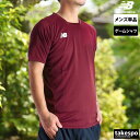 ニューバランス Tシャツ メンズ ブランド 半袖 ワンポイント 速乾 吸水 吸汗 ドライ ゲームシャツ 赤 レッド newbalance JMTF0486 大きいサイズ 有 プラクティスシャツ プラシャツ スポーツウェア トレーニングウェア スポーツ おしゃれ 新作