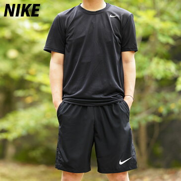 送料無料 ナイキ Tシャツ ハーフパンツ 上下 メンズ NIKE 吸汗速乾 ドライ 薄手 半袖 ハーフ DRI-FIT レジェンド 718834 BLK|スポーツウェア トレーニングウェア セットアップ 上下セット スポーツ おしゃれ ブランド