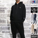 \スーパーSALE!空前の大処分!/ チャンピオン スウェット 上下 セットアップ メンズ ブランド ジップフーデッド Champion C3Y137 フード付き・裏毛 フルジップ コットンUSA 綿混 新作 上下セット 大きいサイズ 有 スポーツウェア トレーニングウェア スポーツ