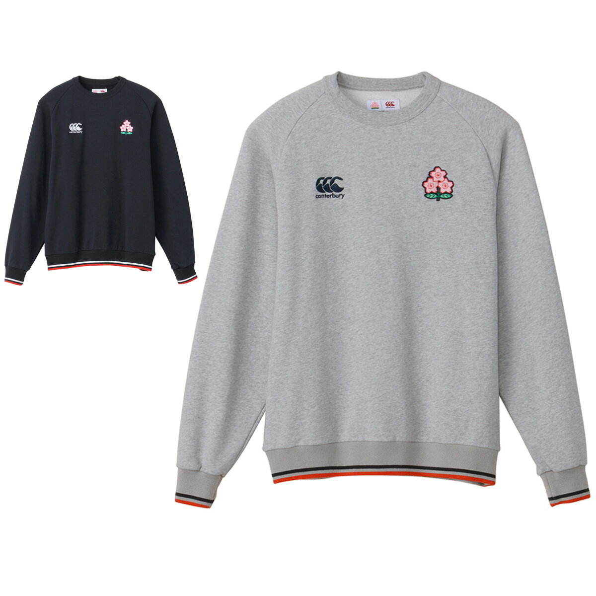 期間限定!最大3000円オフクーポン有! カンタベリー スウェット トレーナー メンズ ブランド 日本代表 クルーネック 裏毛 CANTERBURY スウェット...