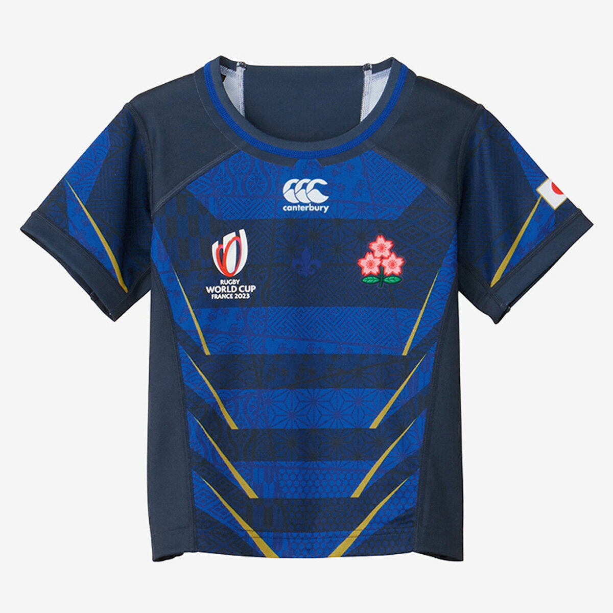 5/15限定ゲリラバーゲン カンタベリー ジャパンRWC2023キッズレプリカオルタネイトジャージ JAPAN RWC2023 KIDS REPLICA ALTERNATE JERSEY レプリカユニフォーム ジュニア CANTERBURY 半袖 RGJ…