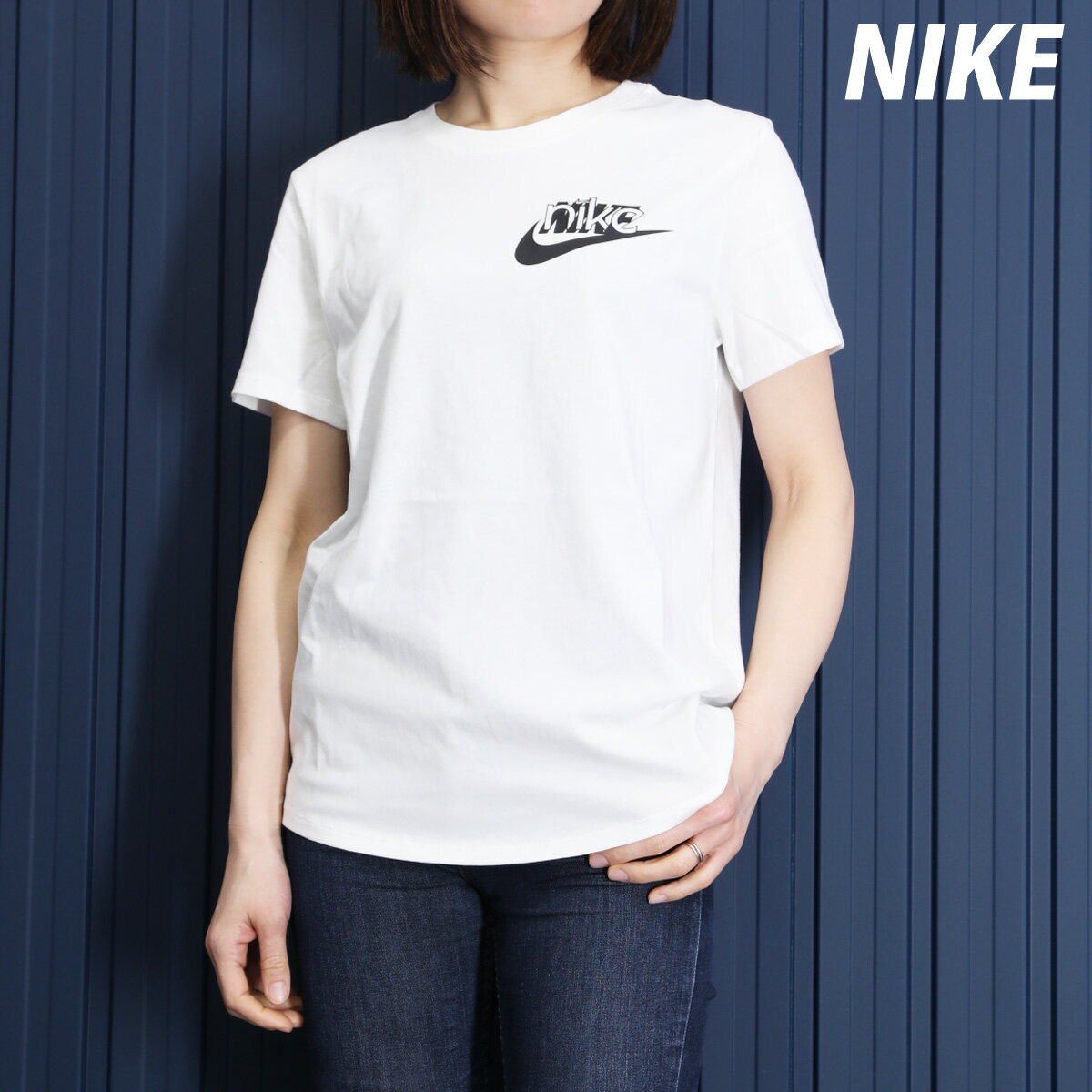 楽天限定ジャージのタケスポ5/18-5/20 3日間限定ゲリラバーゲン ナイキ 新作 Tシャツ 上 レディース NIKE 半袖 コットンTシャツ FQ6604 白 ホワイト| ウィメンズ かわいい 大きいサイズ 有 トップス ウォーキング ウェア スポーツウェア トレーニングウェア