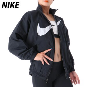 送料無料 新作 ナイキ ウインドジャケット 上 レディース NIKE ビッグロゴ SWOOSH スウォッシュ 裏メッシュ DX5865 BLK あす楽| ウィメンズ ウーブン woven かわいい 大きいサイズ 有 トップス ウォーキング ウェア