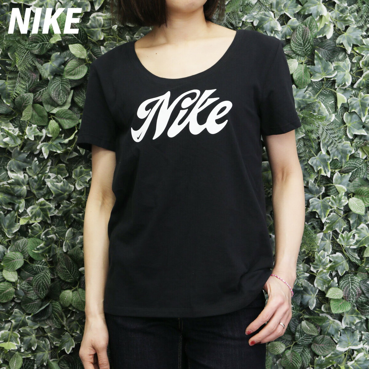 新作 ナイキ Tシャツ 上 レディース NIKE カジュアル トレーニング ドライ ジム 吸汗 速乾 半袖 FD2987 BLK 春夏用| ウィメンズ かわいい 大きいサイズ 有 トップス ウォーキング ウェア スポーツウェア トレーニングウェア 速乾