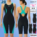 楽天限定ジャージのタケスポ新作 スピード スイムウェア レディース speedo 返品交換不可 競泳 水着 スイミング 水泳 オープンバック 4分丈 UVカット Loosen ルースン SFW12355| かわいい 大きいサイズ 有 ウォーキング ウェア スポーツウェア トレーニングウェア