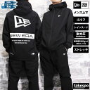 送料無料 新作 ニューエラ レインコート 上下 メンズ NEW ERA パーカー パンツ フルジ