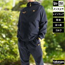 ニューエラ レインウェア 上下 カッパ 雨具 セットアップ レインコート メンズ ブランド ニューエラゴルフ NEW ERA 14669850S ストレッチ はっ水 撥水 防水 透湿 ゴルフウェア 新作 上下セット 大きいサイズ 有 スポーツウェア トレーニングウェア