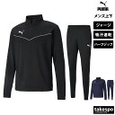 【マラソン限定】最大2000円クーポン! プーマ ジャージ 上下 メンズ セットアップ 春夏 PUMA ハーフジップ 吸汗 速乾 チーム TEAMRISE 65...