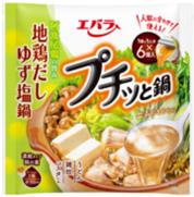 【送料無料　6個販売】エバラ　プチッと鍋地鶏だしゆず塩鍋　132g（22g×6個）　鍋　鍋の素　ゆず塩　地鶏