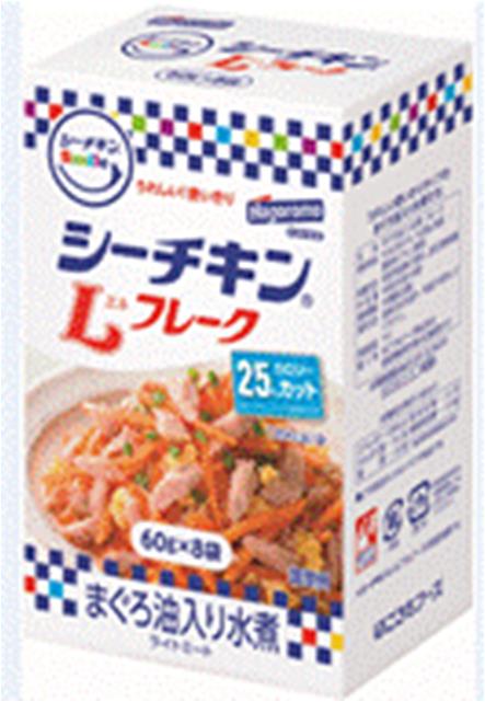 【送料無料　6個販売】【賞味期限：2024年11月】はごろもフーズ　シーチキンSmileLフレーク60g＊8袋　はごろもフーズ　シーチキンのサムネイル