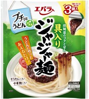 送料無料【6個販売】エバラ プチッとうどん ジャージャー麺（40g×3個入）麺の素 ジャージャー麺 炸醤麺 個包装 簡単調理 春夏限定