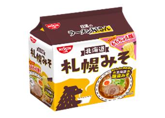 【送料無料　18個販売】日清食品　日清のラーメン屋さん札幌みそ5食パック　440g　まとめ買い　インスタント麺