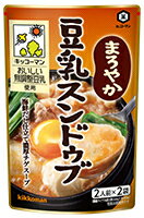 【送料無料　6個販売】キッコーマン　まろやか豆乳スンドゥブ　156g（78g×2袋）　鍋　鍋の素　豆乳鍋　スンドゥブ