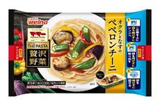 【冷凍食品】【送料無料　6個販売】日清製粉ウェルナ　マ・マーTHE PASTA 贅沢野菜　オクラとなすのペペロンチーニ　230g