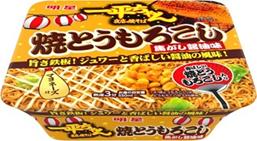 送料無料　まとめてお得【12個販売】明星　 一平ちゃん夜店の焼そば 焼とうもろこし 焦がし醤油味　106gのサムネイル