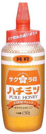 【送料無料】【12個販売】加藤美蜂園本舗 サクラ印ハチミツ 純粋ハチミツ21世紀ブレンド 450g ポリ容器入り 健康食材 まとめ買い 【送料無料】【12個販売】加藤美蜂園本舗 サクラ印ハチミツ 純粋ハチミツ21世紀ブレンド 450g ポリ容器入り 健康食材 まとめ買い